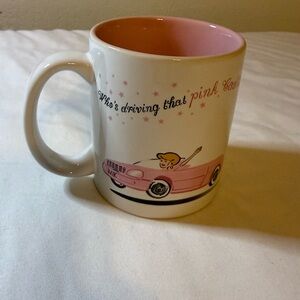 Mary Kay Mug with Pink Interior and Pink Convertible Graphic